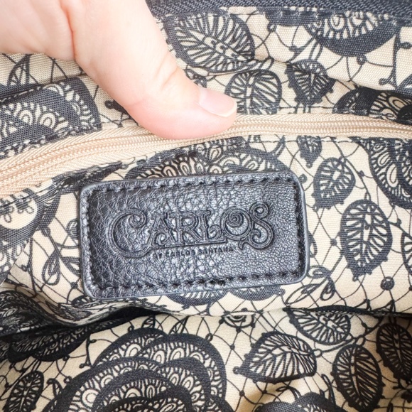 Carlos Santana Women’s Black Clutch Bag – Faux Leather with Chain, Evening - Picture 7 of 8